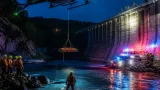 Nighttime helicopter hoist rescues 18-year-old hiker stranded below Laurel River Dam