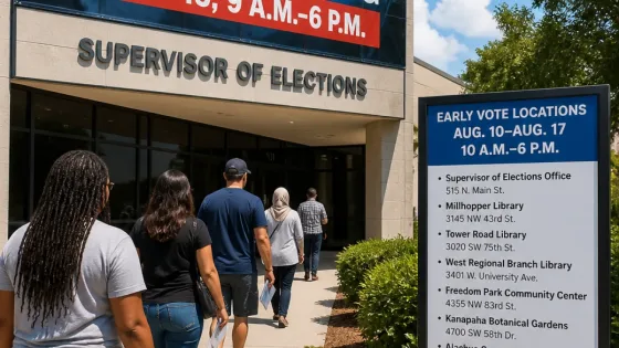 Gainesville voters urged to use eight early-vote sites before Aug. 15 deadline