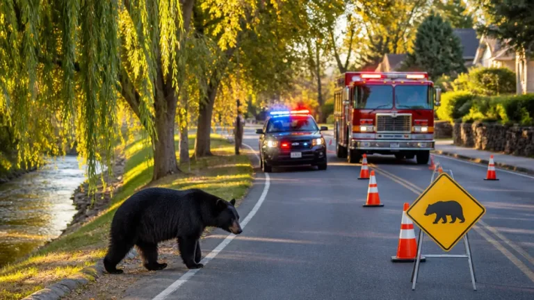 Bear spotted in Roseville near Foothills Boulevard; authorities urge caution