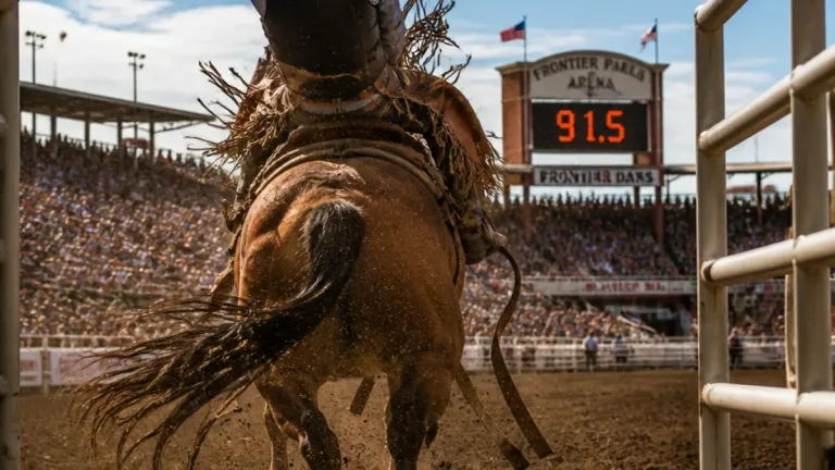 Cheyenne rider Zeke Thurston holds on for semifinal saddle bronc win at Frontier Days