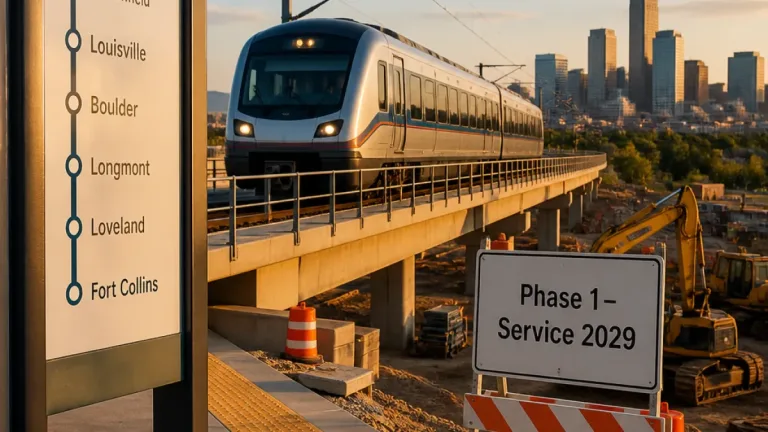 Denver to be linked to Fort Collins by daily passenger rail starting in 2029