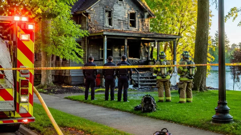 Eight found dead, including six children, in Grand Haven home; investigators probe fire and gunshots