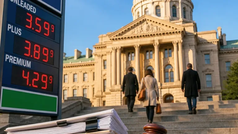 Lawmakers, AG weigh legality of Gov. Braun’s latest gas-tax pause as critics raise concerns