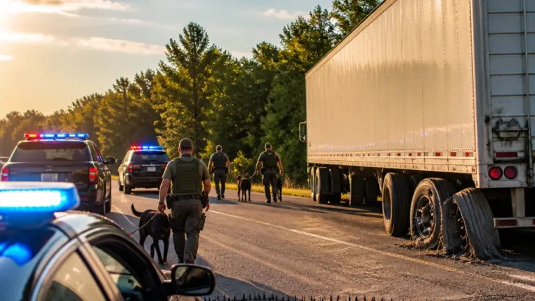Man accused of stealing semi from Kentucky arrested after multi-county chase, K-9 search