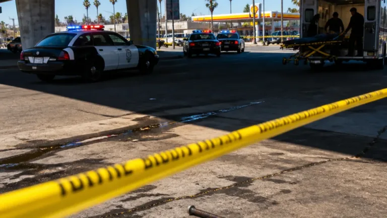 Man Shot by LAPD Under 10 Freeway Overpass in South Los Angeles; Suspect Hospitalized