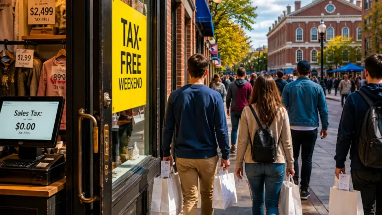 Massachusetts suspends 6.25% sales tax this weekend for most retail purchases under $2,500