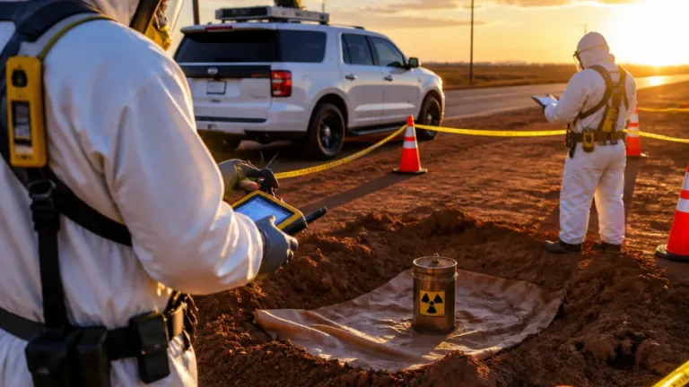 Midland emergency teams recover buried Cesium-137 source without injuries