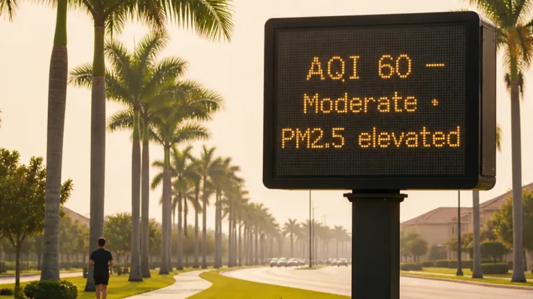 Miramar residents advised to watch rising PM2.5 levels as AQI holds in moderate range