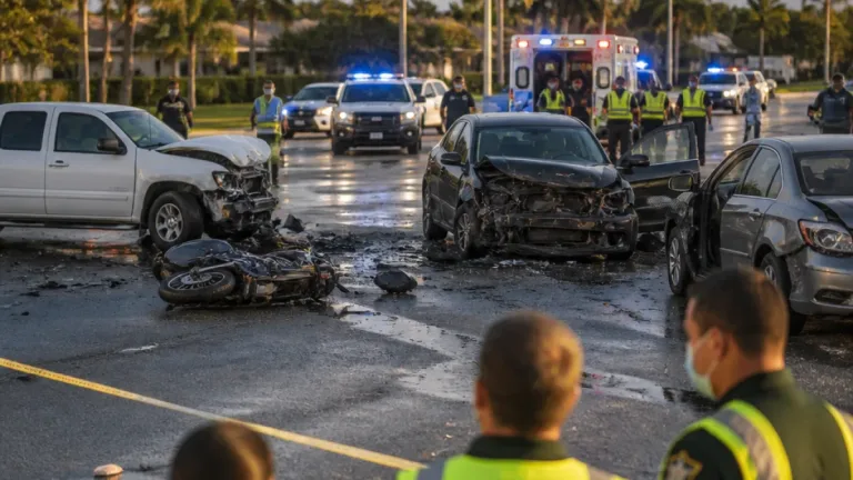 Port St. Lucie road-rage pursuit ends in four-vehicle crash, several hospitalized