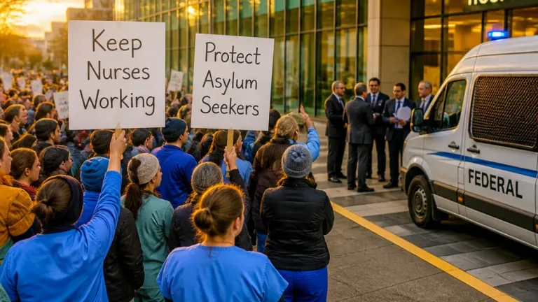Portland nurses win release of colleague held by ICE after protests and congressional attention