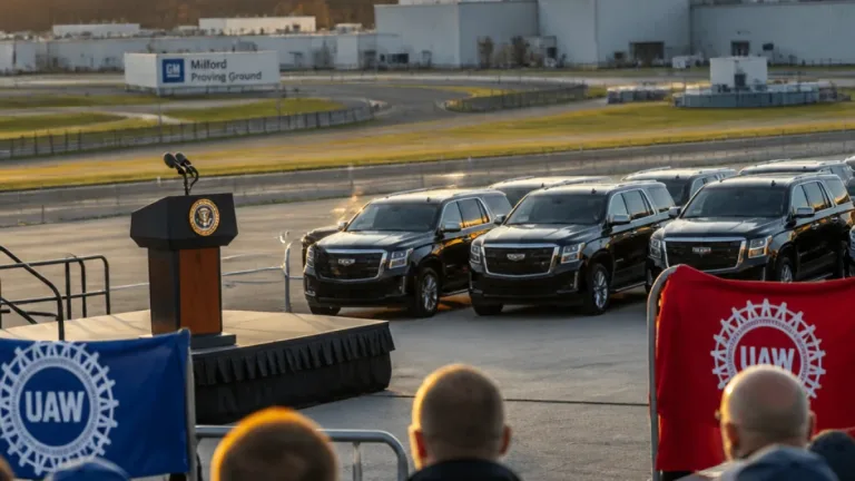Trump tells Michigan autoworkers he’s done more for them than their parents, cites tariffs