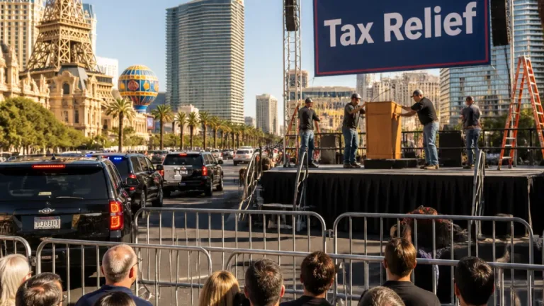 Trump to return to Las Vegas next week to tout tax moves, schedule still limited