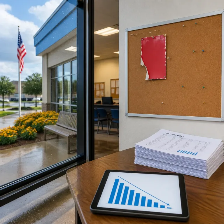 Private-sector hiring slowed sharply in July as employers stay cautious