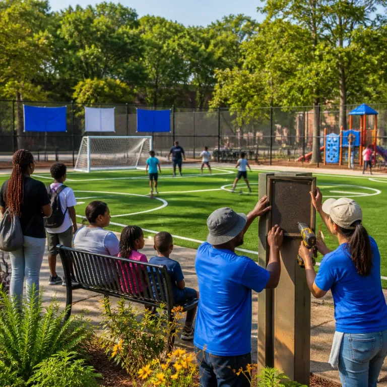 U.S. midfielder Tyler Adams helps build mini-pitches to broaden soccer access