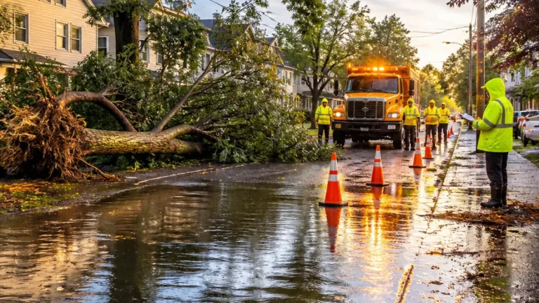 Yonkers streets battered by heavy rain; flooding and downed trees disrupt travel